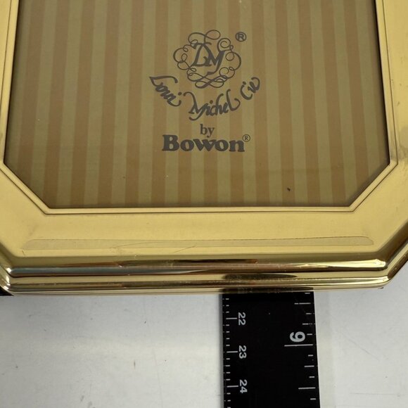 Bowon Solid Brass Picture Frame Octagon Photo Holder Polished Lacquer Coat 5"x7" - Picture 6 of 15